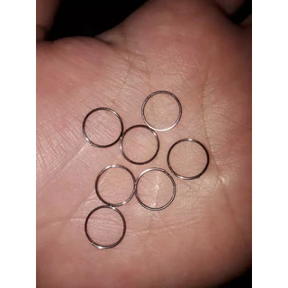 1000 argola de inox 10mm Volta e meia para montagem de lustre, chaveiro e diversos