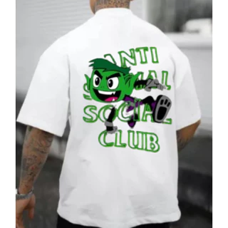 Camiseta Unissex Oversized Streetwear Anti Social