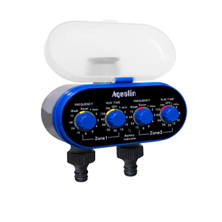 Temporizador Irrigação Jardim Horta Timer 2 Saidas Aqualin Duplo