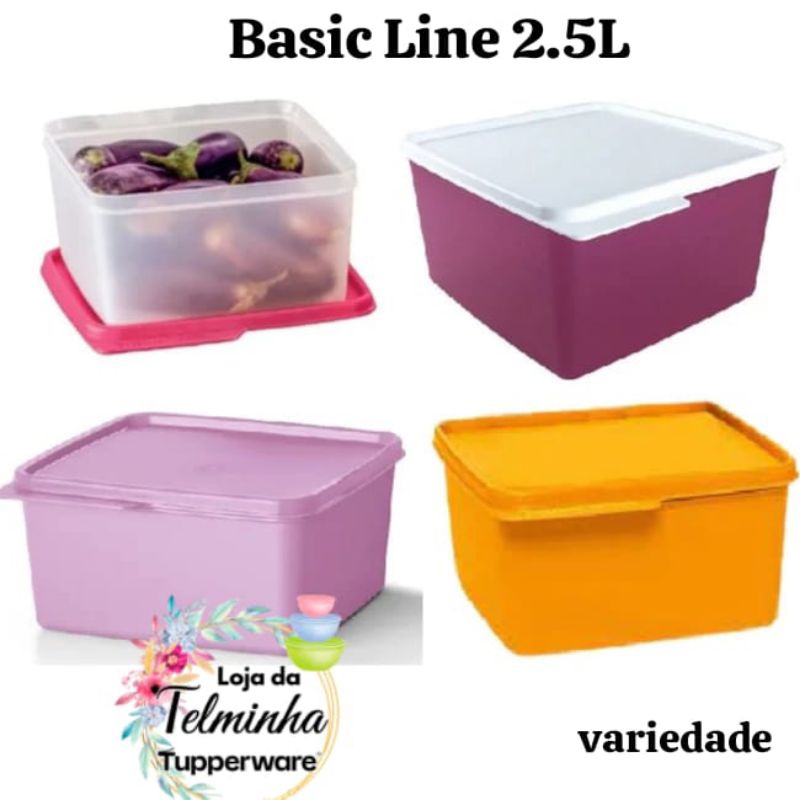 Basic Line 2,5 Litros Tupperware - cores | Shopee Brasil