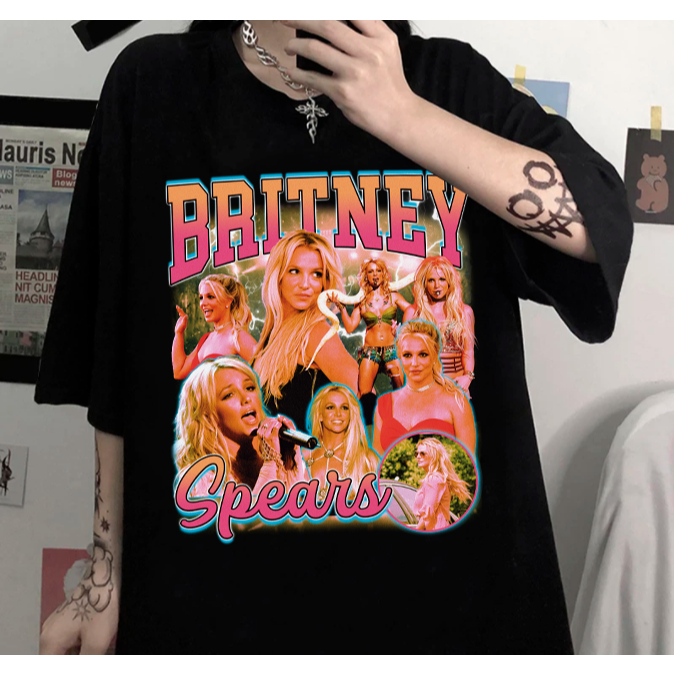 Camiseta Graphic Tee Britney Spears Bootlag Algodao Shopee Brasil