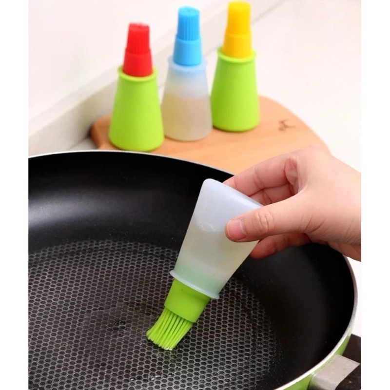 Pincel Culinário em Silicone com Reservatório Utensilio Cozinha