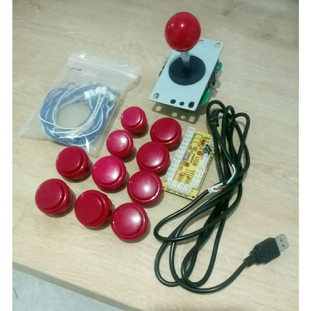 Kit Joystick Arcade Sanwa + Botões