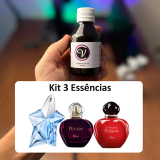 Kit 3 Essências 100ml Perfumes Aromatizantes Importados - Alta Qualidade