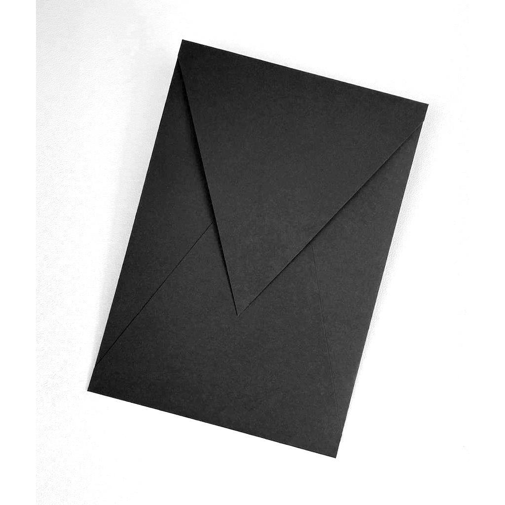 Envelopes para convite 14x20cm | PRETO - Modelo Carta Bico Vertical em ...