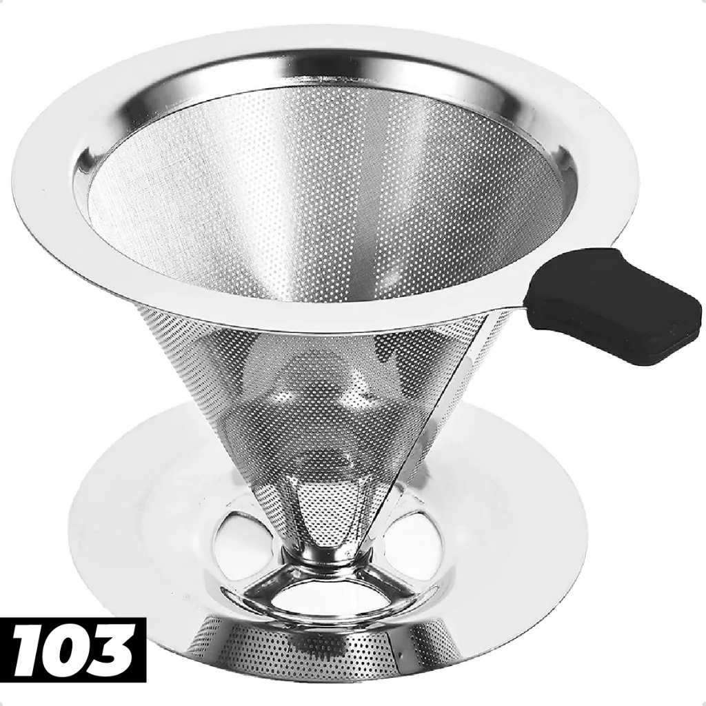 Coador Filtro De Café 103 Inox Reutilizável Sem Uso De Papel | Shopee ...