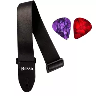 Correia Talabarte Violão Baixo Guitarra Viola Basso Ny01e 2 Palhetas em Oferta na Shopee