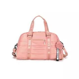 bolsa mala academia e viagem feminina com alça transversal  Impermeavel Chaveiro Pompom em Oferta na Shopee