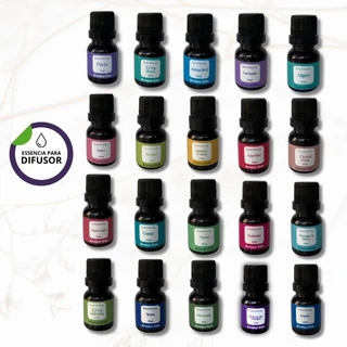Kit de 10 Essências Aromáticas Variadas, Sortidas - 10ml - Hidrossolúveis