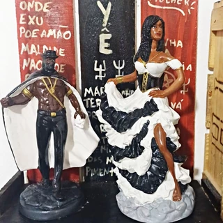 Imagem Tranca Rua das Almas e Maria Padilha das Almas para Assentamento em Gesso Umbanda