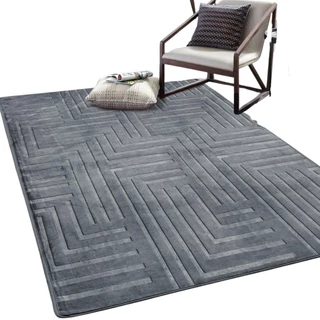 Tapete Sala Luxuoso 200 X 240 Estampado Aveludado