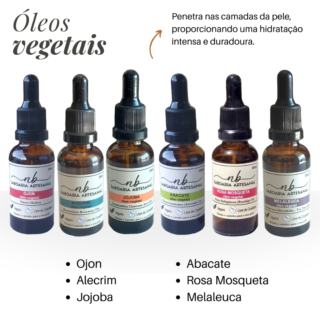 Óleo Vegetal 100% Puro Natural Artesanal Corpo Rosto e Cabelo | Shopee ...
