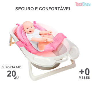 Rede De Proteção Redutor Banheira Do Bebê Apoio Segurança Ideal para o Banho do Bebê