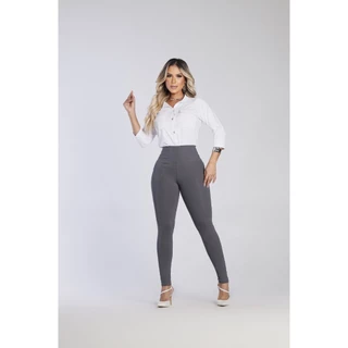 Calça Legging Feminina Empina Bumbum Preta Básica Maria Chá