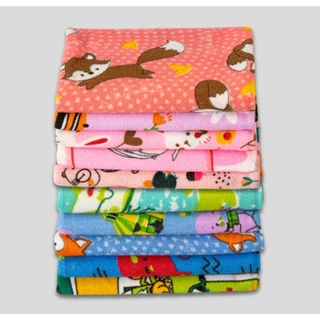 Kit 5 Toalhas Infantis Personagens Kids Baby De Banho Isa 100% microfibra 65x120cm