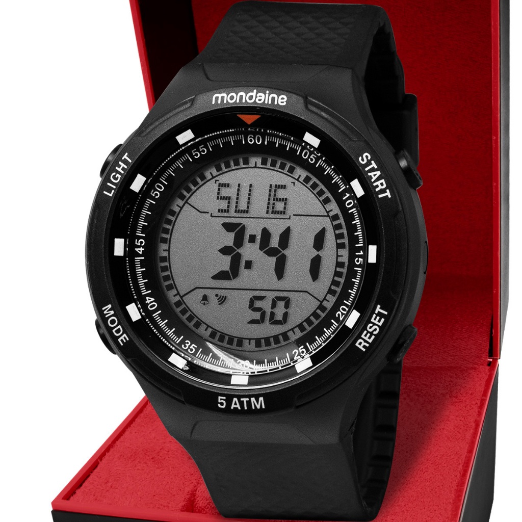 Relógio Digital Mondaine Masculino 85014G0MVNP3