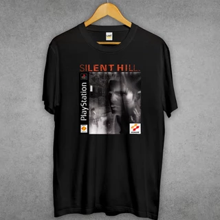 Camiseta Premium Estampada Unissex - - SILENT HILL PSONE PLAYSTATION