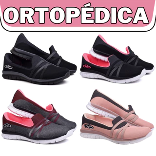 Tênis Feminino Ortopédico Em Gel Super Leve e Confortável Dia a Dia