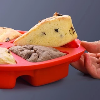 Kit 2 Formas de Silicone com 8 Espaços em Formato de Fatia - Sortidos