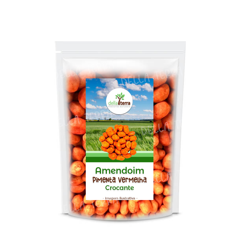 Amendoim Crocante Pimenta 1Kg - Della Terra