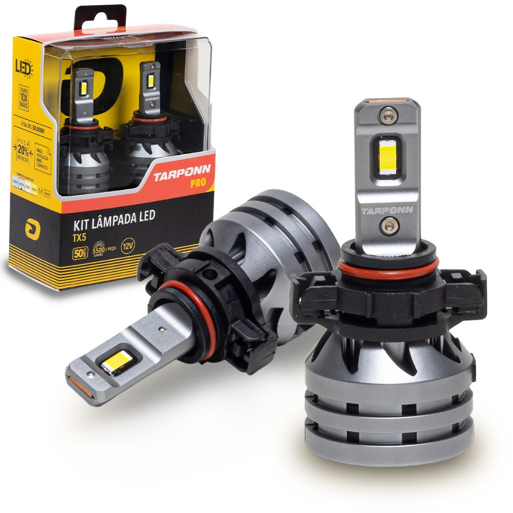 Kit lâmpada Ultra Led Tx5 para carro H16 6k 11000lm 100w | Shopee Brasil