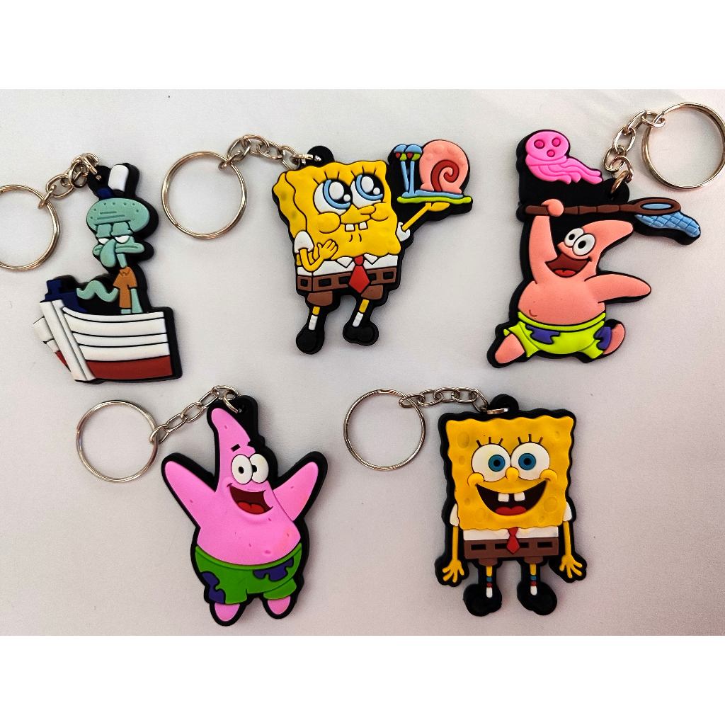 Chaveiro Borracha B0b Esponja geek | Shopee Brasil