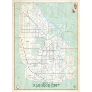 Poster: Resident Evil - Raccoon City Map