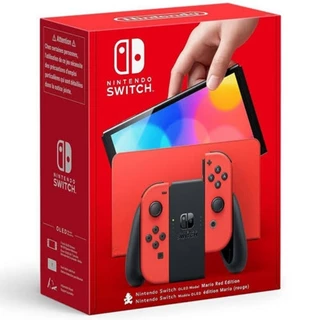 Nintendo Switch Oled Mario Vermelho Desbloqueado