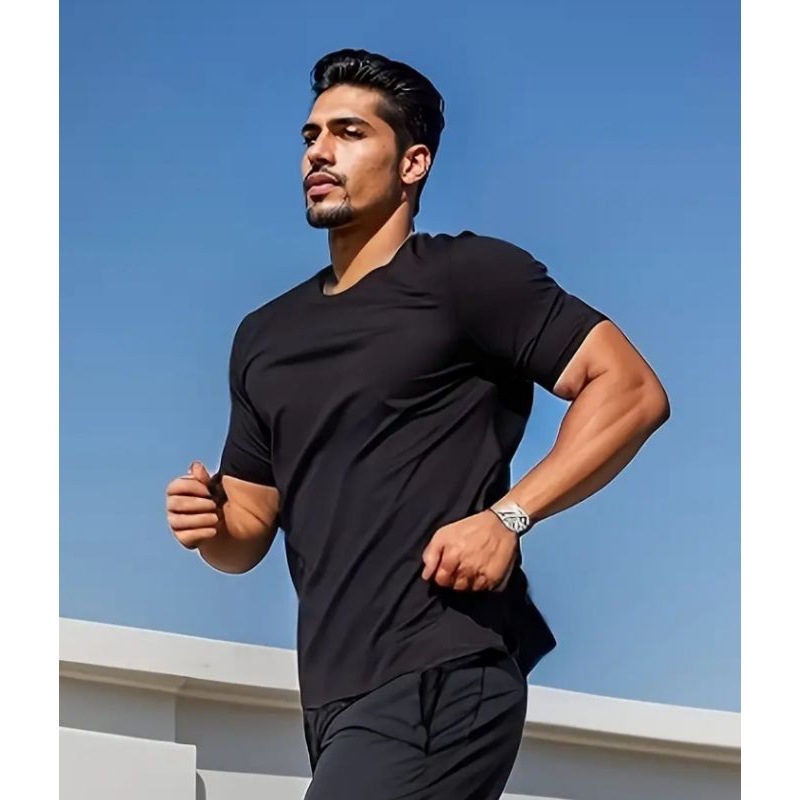 Promoção Camiseta Dry Fit Masculina Lisa - Casual Treino Academia Esportes Exercícios Corrida