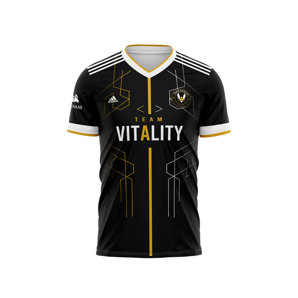 Uniforme Vitality Preta Amarela