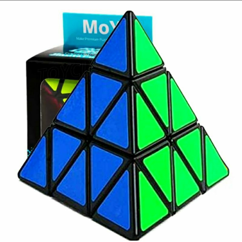 Cubo Mágico Pirâmide Pyraminx Profissional MoYu Mei Long Resistente ...