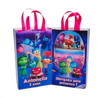 15 Lembrancinha Personalizada Divertidamente Sacolinha Aniversário Festa