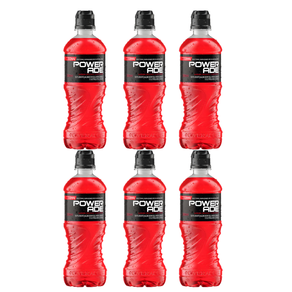 Isotônico Powerade Sabor Frutas Tropicais 500ml Fardo C/ 6 | Shopee Brasil