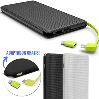Carregador Portatil 10.000Mah Máxima durabilidade Power Bank