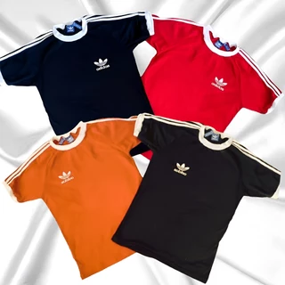 KIT 3 Camisetas AD Retrô 3 Listras - Unissex Slim Importada Manga Curta Lançamento 2025 - PROMOÇÃO