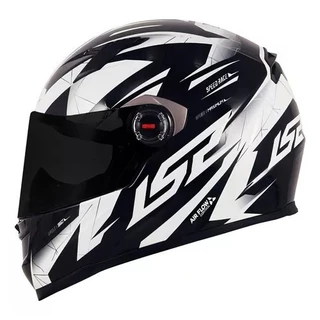 Capacete Ls2 FF358 Draze preto e branco