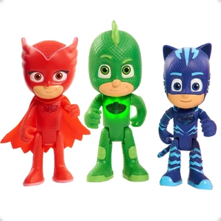 Kit 3 Bonecos Pj Masks 15cm Menino Gato Corujita Largatixo em Oferta na Shopee
