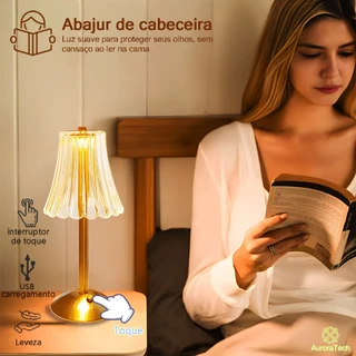 Abajur Luminária De Mesa Para Quarto Controle Comovente Led Sem Fio Lâmpada Usb Moderno Luz Noturna