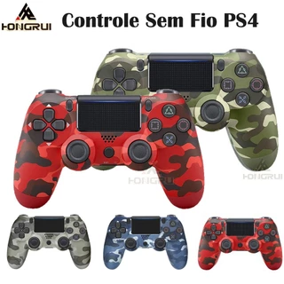Kit 2 Controle Sem fio Ps4 Joystick Playstation Dualshock 4 Opcional Camuflagem