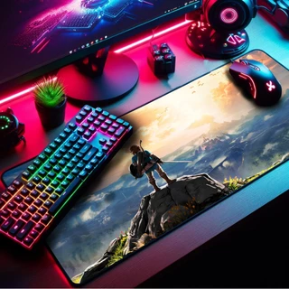 Mouse Pad Gamer Premium 80x40cm Borda Costurada Diversas Estampas RPG Arcade Games