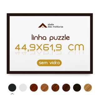 Moldura 44,9x61,9 Cm Para Quebra Cabeca Game Office Sem Vidro
