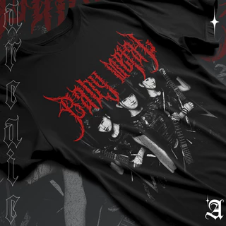 Camiseta OVERSIZED e Basica Baby Metal Banda Rock N Roll Gotico Integrantes Unissex