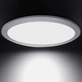 Luminária Painel Plafon 25W LED Redondo Embutir Branco Frio 6500 Bivolt Teto Interno Casa Escritório