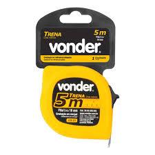 Trena profissional Bolso Econômica Fita Aço 5m x 19mm Vonder
