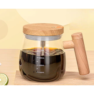 Copo De Vidro 400ml Misturador Eletrico A Pilhas Café Shakes