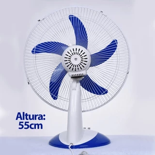 Ventilador de Mesa 40cm 16" c/ 5 Hélices, 3 Velocidades Oscilante