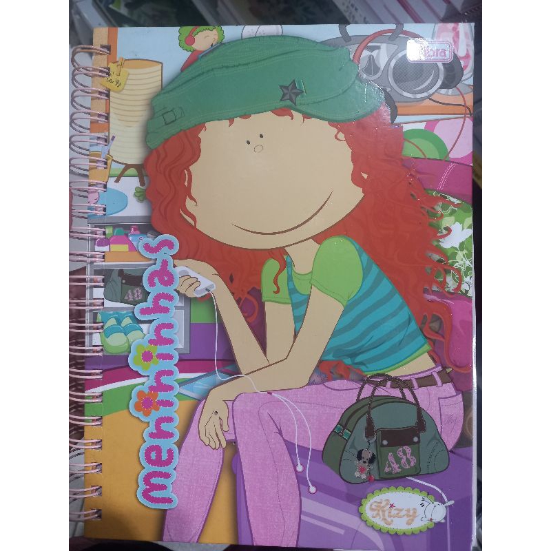 Caderno Menininhas Kizy 10 matérias antigo raro vintage anos 2000