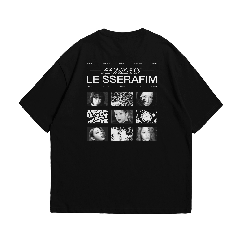 Camiseta T-shirt Unissex Le Sserafim Kpop Grupo | Shopee Brasil