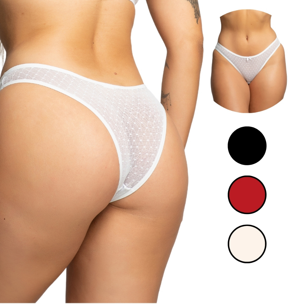 Calcinha Tule Elegante Biquíni Não Marca Transparente Elegante Qualidade Luxo