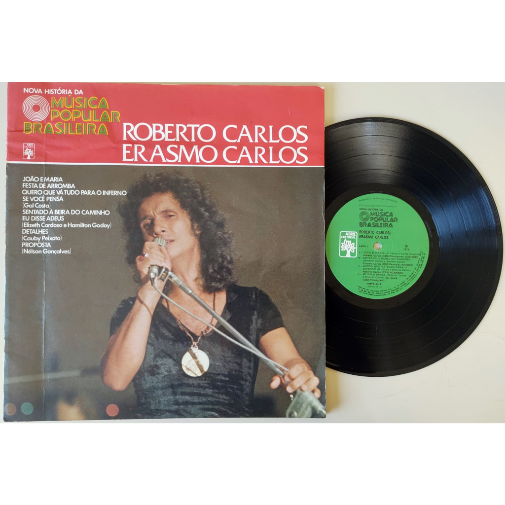 Disco De Vinil Lp Roberto Carlos Erasmo Carlos Nova História Da 